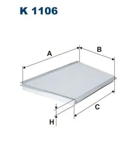 FILTRON K1106 Polen Filtresi A2038300118