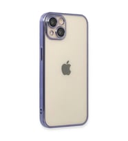 İphone 14 Kılıf  Lensli  - Mor