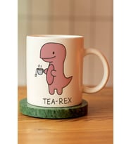 Tea Rex Baskılı Seramik Çay Kahve Kupası
