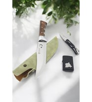 3 Parça İsme Özel Kamp Seti Outdoor Kamp Bıçağı Özel Kılıflı Metal Katlanabilir Çakı Benzinli Çakmak
