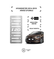 Hyundaı İ20 2014-19 Ayak Dinlendirme Pedalı Krom Ayak Dayama Pedalı