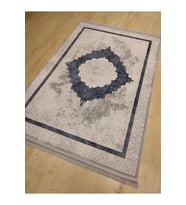 GABARDİN HALI LORENZA 13627 GRİ MAVİ KLASİK SALON HALISI 160X230 CM