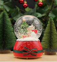 Yılbaşı Kar Küresi Noel Işıklı ve Müzikli Christmas Kardan Adamlı Kurdelalı