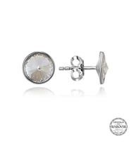 Swarovski Crystal Taşlı Gümüş Çivili Kadın Küpe