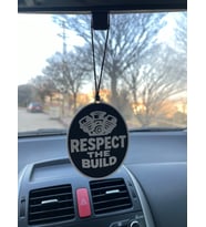 Dikiz Aynası Süsü – Respect The Build! - Çift Yönlü 3D Baskı, Plastik, Cam Çizmez