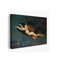 La Nuit by Auguste Raynaud Kanvas Duvar Sanatı Tablo Klasik Sanat-5406