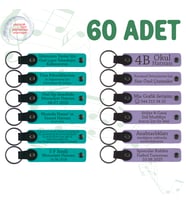 K Turkuaz & Mor Menekşe, 60’lı Set, Kişiye Özel Anahtarlık, Topluluk Etkinliklerine Katılım Hediyesi