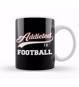 Varsity Addicted To Football Kupa Bardak Porselen