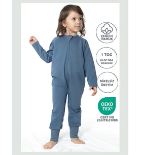 Çocuk Patikli 1 TOG Uyku Tulumu - Indigo