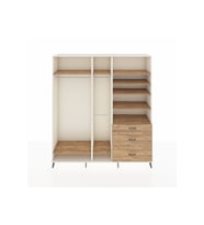 Hyperion Gardrop 9 Raflı 3 Çekmeceli 3 Askılı 220x44x243 Aytaşı-Çam/Çam