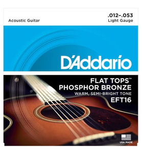 D'Addario EFT16 Akustik Gitar Tel Seti (Regular Light - 12-53 - Phosphor Bronze)