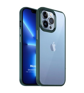 Microsonic Apple iPhone 13 Pro Max Kılıf Shadow Planet Koyu Yeşil
