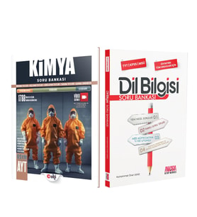 Ulti Yayınları AYT Kimya ve AKM Dil Bilgisi Soru Bankası Seti 2 Kitap