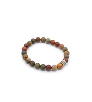 HAKİKİ DOĞAL PİCASSO JASPER TAŞI BİLEKLİK 1.KALİTE DOĞAL TAŞ