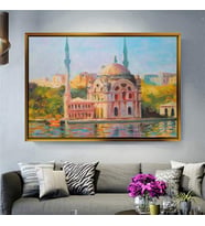 Altın Çerçeveli dekoratif tablo a1699 (Gold)