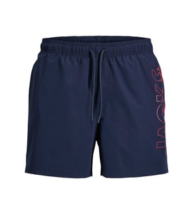 JACK JONES Yazı Baskılı Erkek Deniz Şortu 12291391
