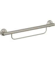 Moen Lr2350Dbn Evde Bakım Banyo Güvenliği 24 İnç Havlu Çubuklu Tutunma Çubuğu, Fırçalanmış Nikel (Standart)