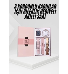 Yeni Nesil Kadın Akıllı Saat Rose Gold Android ve İos Uyumlu