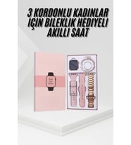 Yeni Nesil Kadın Akıllı Saat Rose Gold Android ve İos Uyumlu
