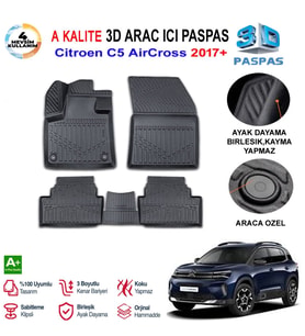 Citroen C5 AirCross 3D Paspas Havuzlu Pro 2017 Sonrasi