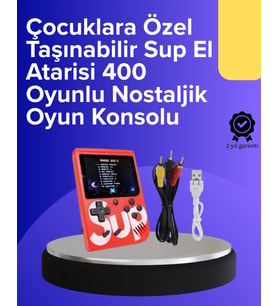 Çocuklar İçin 400 Retro Oyunlu Konsol
