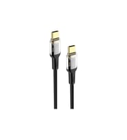 Type-C to Type-C Şarj Kablosu 60W Hızlı Şarj USB-C Data ve Şarj Kablosu (Siyah)