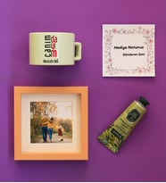 Kişiye Özel Canım Dayım Hediye Kutusu - Kişiye Özel Lüks Pastel Fincan, El Kremi, Ahşap Fotoğraf Çerçevesi Doğum Günü Hediyesi (Yeşil)