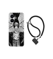 Vivo Y22s Uyumlu Kılıf Ipli Boyun Askılı Desenli Silikon Angel 1883