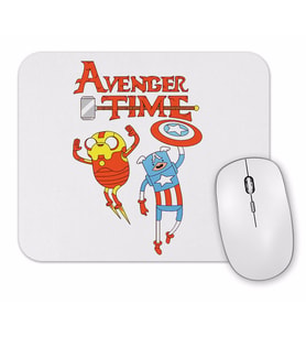 Adventure Time Captain America Iron Man Jake Finn Princess Bubblegum Marceline Mouse Pad