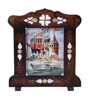 Nusnus Sedef İşlemeli Kartpostallık 24x22 cm No1