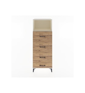 Hyperion Dolap Tek Raflı 4 Çekmeceli 60x44x163 Aytaşı-Çam