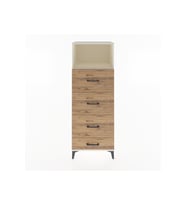 Hyperion Dolap Tek Raflı 4 Çekmeceli 60x44x163 Aytaşı-Çam