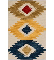 Eliana Home Baskılı, Yıkanabilir Kaymaz Taban Salon Halısı LNA1132 100x150 cm (Bej)