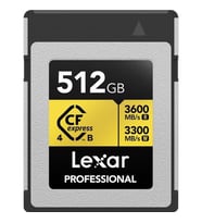 LEXAR 512GB PROFESSIONAL GOLD LCXEXP4512G- RNENG CFEXPRESS 4.0 TYPE-B KART