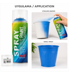 MxS Floresan Boncuk Mavi Akrilik Sprey Boya 400 ml