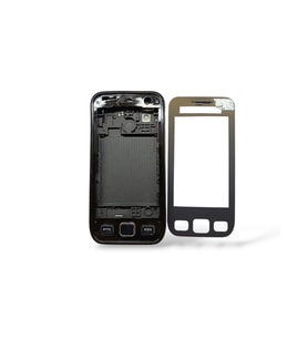 Samsung S5250 Kasa Samsung S5253 Uyumlu Siyah Renk Orta Kasa Ön Arka Kapak Tuş Takımı