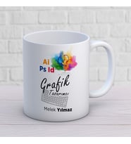 KİŞİYE ÖZEL GRAFİK TASARIMCI MESLEK KUPA BARDAK