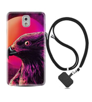 Samsung Note 3 4 5 8 9 20 Ultra 10 Lite Kılıf Boyun Askılı Silikon Red Eagle 1752
