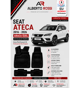 SEAT ATECA 2016 - 2026 Araca Özel Kauçuk 3D Profesyonel Oto Paspası