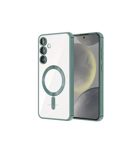Samsung Galaxy S24 Kılıf Kross Magneticsafe Kapak - Koyu Yeşil