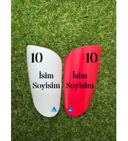 Armadura Kişiye Özel Tekmelik - Renkli-Beyaz Kırmızı - 1 Takım (005)