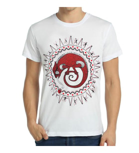 Bant Giyim - Avcının Sevdası Bukalemun Beyaz Erkek T-shirt Tişört