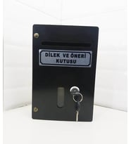 Küçük Boy Ahşap Dilek ve Öneri Kutusu Siyah