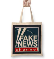Fake News Channel Fox News Logo Bez Çanta Uzun Saplı