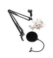 Stüdyo Pop Filtre + Shock Mount + Mikrofon Standı (NB40)