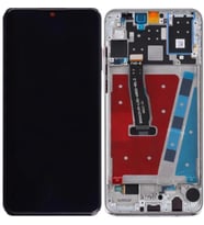 Qudex   P30 Lite 64 GB ile Uyumlu Lcd Ekran Dokunmatik Çıtalı (Gümüş)