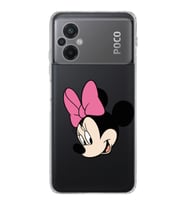 Poco M5  Kamera korumalı Kapak Minnie Mouse Tasarımlı  Şeffaf Kılıf