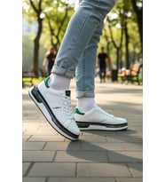 Enoch Erkek Günlük Spor Ayakkabı Kapsül Tabanlı Sneaker Yazılı ve Suya Dayanıklı Model