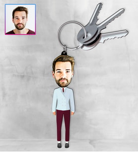 Kişiye Özel Karikatür Tasarım Anahtarlık 97195