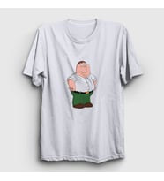 Presmono Unisex Beyaz Peter Griffin V2 Family Guy T-Shirt 300767tt
